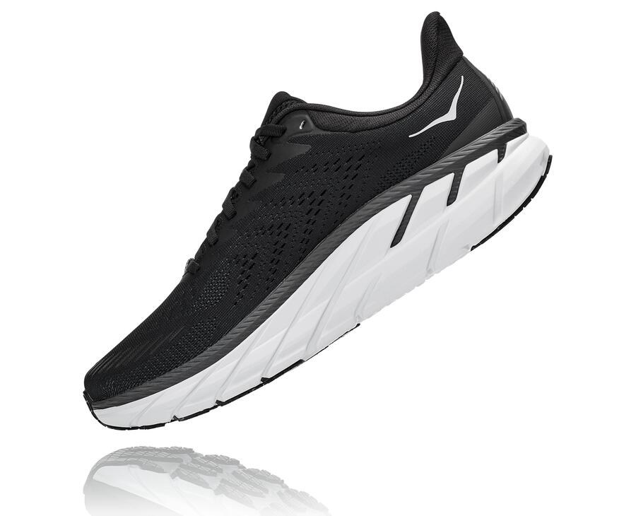 Chaussure Running Hoka One One Clifton 7 Homme - Noir/Blanche - ABN-023758